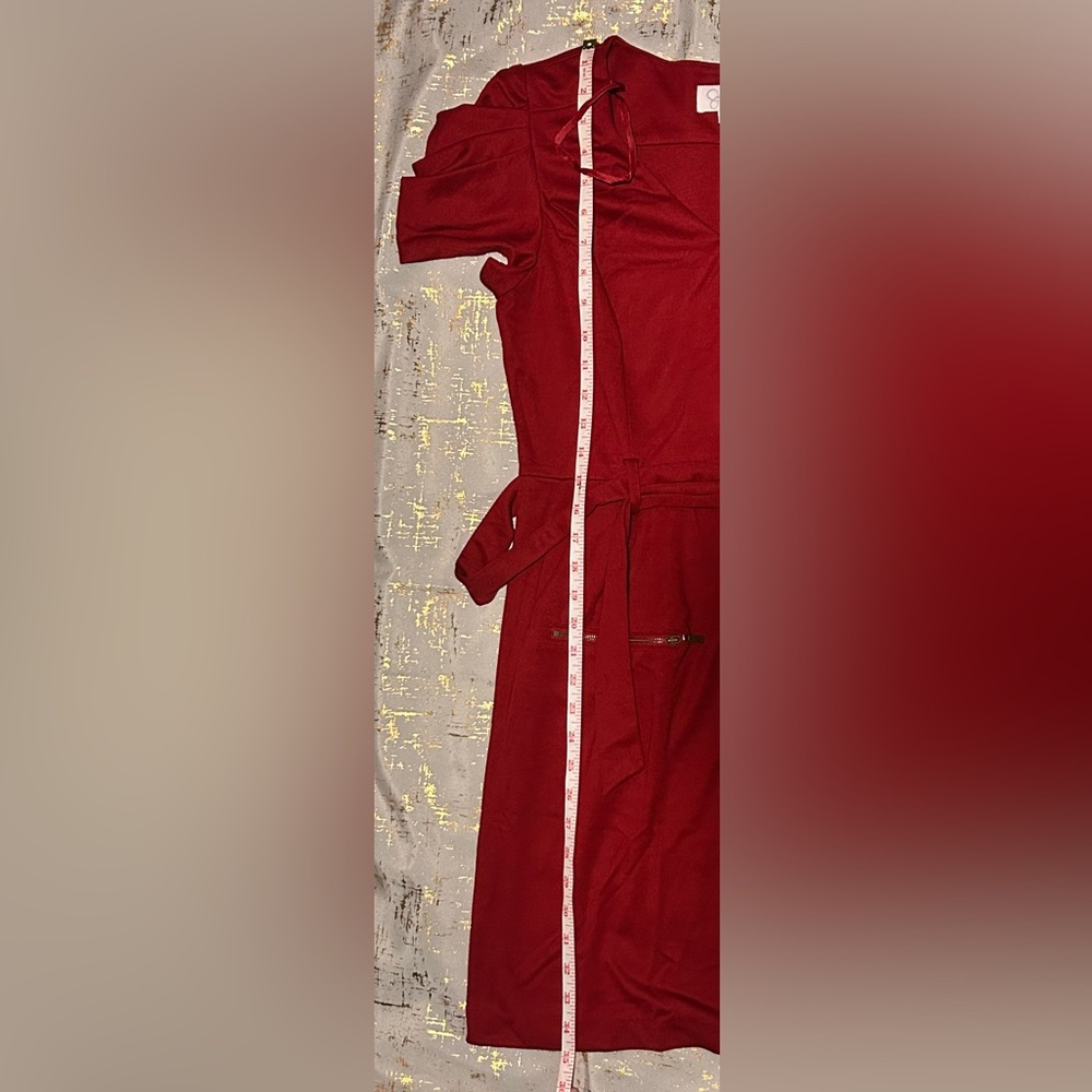 Burgundy Women's Dress - Picture 8 of 11